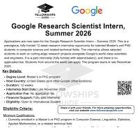 Google Internship 2026