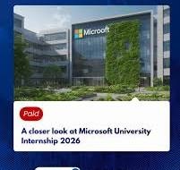 Microsoft Internship 2026