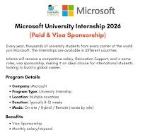 Microsoft Internship 2026