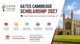 Gates Cambridge Scholarship 2027