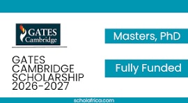 Gates Cambridge Scholarship 2027