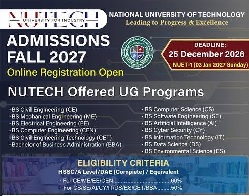 NUTECH Admission 2027